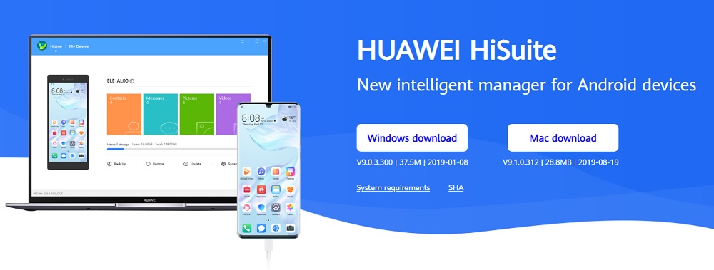 HiSuite - программа для синхронизации смартфона с ПК